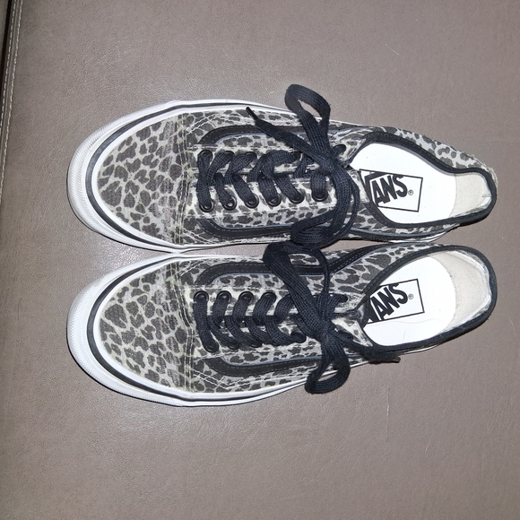 Vans Wild Pattern Sneakers with Black and White Accents - Picture 1 of 8